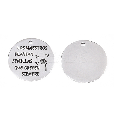 Non-Tarnish 201 Stainless Steel Pendants LS-STAS-T064-38P-31-1