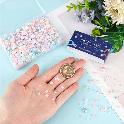 60G ABS Plastic Imitation Pearl Cabochons MRMJ-SC0001-27A-1