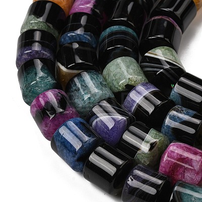 Natural Agate Beads Strands G-F820-P01-01F-1