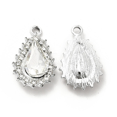 Alloy Glass Pendants ALRI-C007-08P-08-1