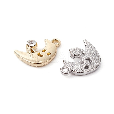 4Pcs 2 Colors Rack Plating Alloy Rhinestone Pendants FIND-YW0003-60-1