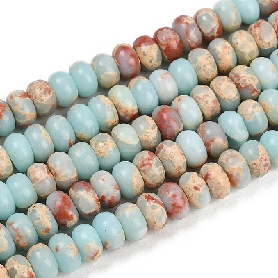 Synthetic Aqua Terra Jasper Beads Strands G-P237-03-1