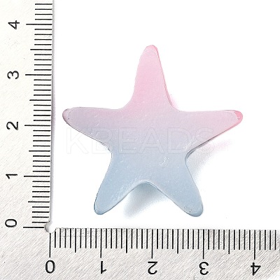 Gradient Color Opaque Resin Decoden Cabochons CRES-P036-01A-04-1