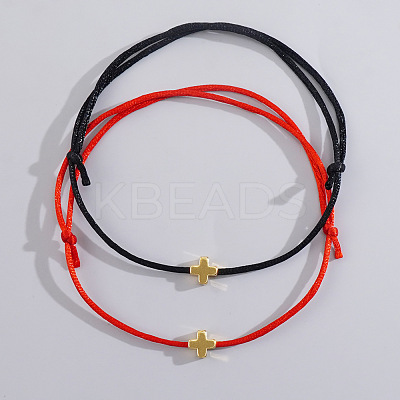 Adjustable Fibre Cord Bracelets LS-RV4258-2-1