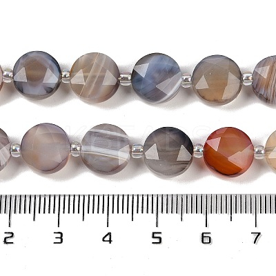 Natural Botswana Agate Beads Strands G-C116-A65-01-1