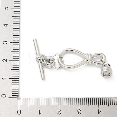 Brass Toggle Clasps KK-Z083-09P-1