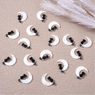 20Pcs Opaque Acrylic Pendants JX493A-1