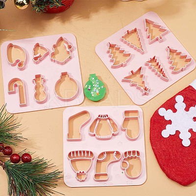 3Pcs 3 Style ABS Plastic Clay Cutters TOOL-GF0003-34-1