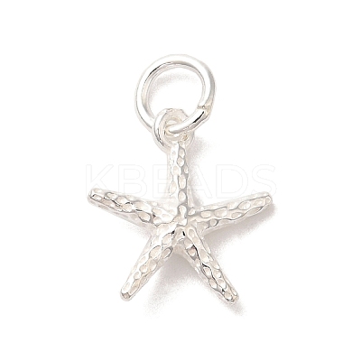 925 Sterling Silver Sea Animal Starfish Charms FIND-U013-16S-1