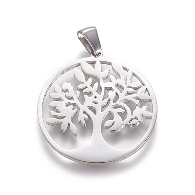 Non-Tarnish 304 Stainless Steel Pendants STAS-F219-04P-1