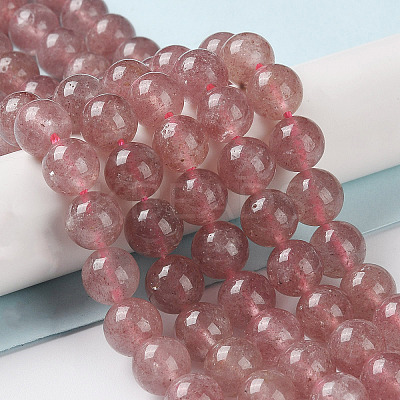 Natural Strawberry Quartz Beads Strands X-G-R435-03-A01-1