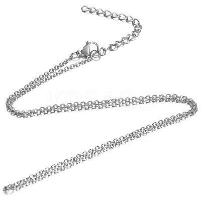 304 Stainless Steel Pendant Necklaces LS-NJEW-H430-06P-1