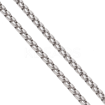 Adjustable Alloy Heart Pendant 304 Stainless Steel Box Chain Lariat Necklaces for Women NJEW-JN05902-02-1