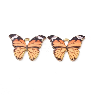 Alloy Enamel Pendants PALLOY-M200-01LG-G-1