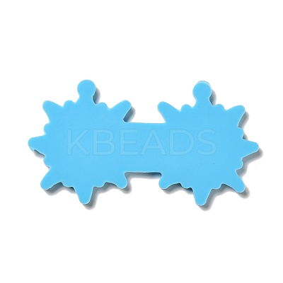 DIY Sparkling Star with Moon Pendant Silicone Molds DIY-I099-12-1