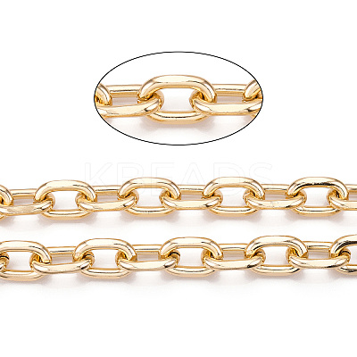 Aluminum Faceted Cable Chain CHA-N003-36KCG-1