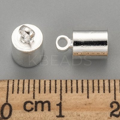 Brass Cord Ends KK-EC041-S-NF-1