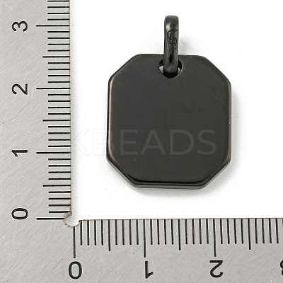 304 Stainless Steel Pendants STAS-F307-08EB-1