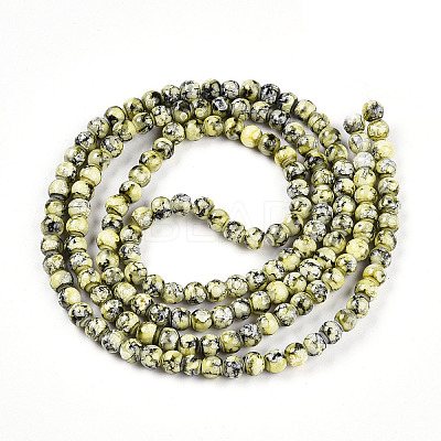 Baking Paint Glass Beads X1-DGLA-N003-6mm-A04-1