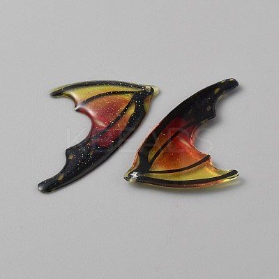 Translucent Resin Glitter Powder Pendants X1-RESI-TAC0018-18C-1