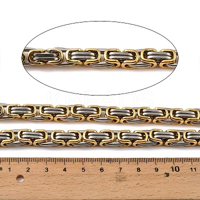 201 Stainless Steel Byzantine Chains SA-E001-14P-03-1