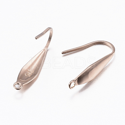 Ion Plating(IP) 316 Surgical Stainless Steel Earring Hooks STAS-H392-03RG-1