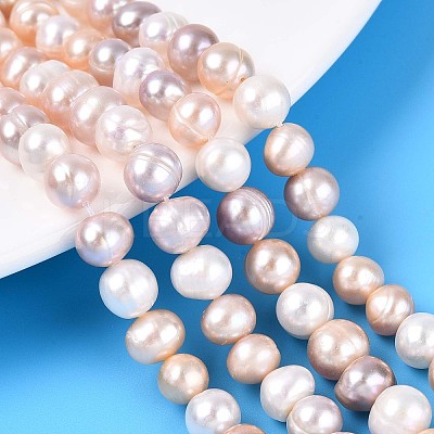 Natural Cultured Freshwater Pearl Beads Strands PEAR-T006-11-1
