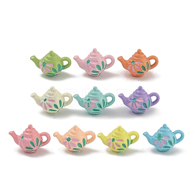 Spray Painted Alloy Pendants PALLOY-F312-36-1