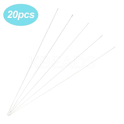 20Pcs Steel Beading Needles STAS-YW0002-91C-1