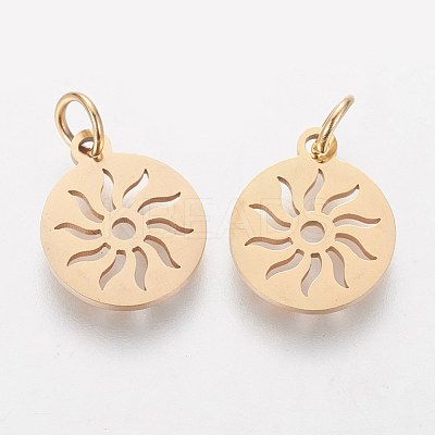 PVD Vacuum Plating 304 Stainless Steel Pendants X-STAS-Q201-T449G-1