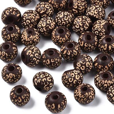 Painted Natural Wood Beads X-WOOD-T021-53A-02-1
