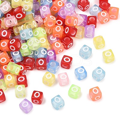Transparent Acrylic Beads TACR-Q263-02O-1