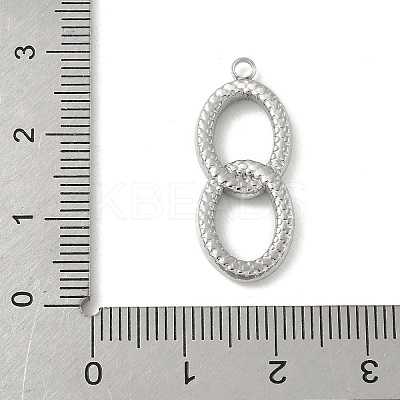 304 Stainless Steel Pendants STAS-P388-02P-1