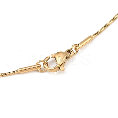 Trendy Unisex 201 Stainless Steel Snake Chain Necklaces NJEW-L043-06G-1