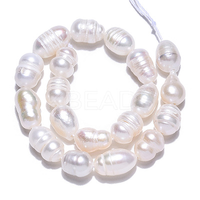 Natural Cultured Freshwater Pearl Beads Strands PEAR-N012-06K-1