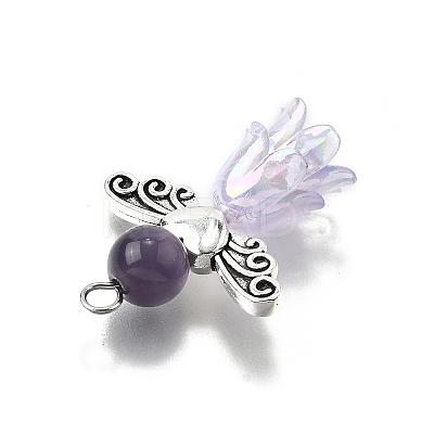 Cat Eye Beads Pendants PALLOY-TA00276-1