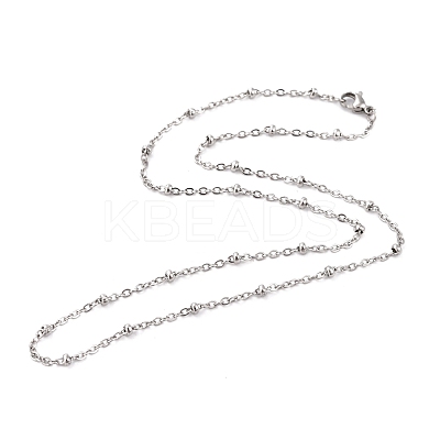 Tarnish Resistant 304 Stainless Steel Cable Chain Necklaces STAS-O053-29P-1