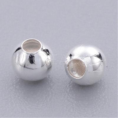 Brass Smooth Round Beads EC400-1S-1
