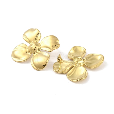 Ion Plating(IP) 304 Stainless Steel Stud Earrings for Women EJEW-B050-13G-1