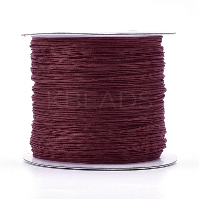 Nylon Braided Cord for Woven Jewelry Making Macrame Craft NWIR-D055-0.6mm-16-1