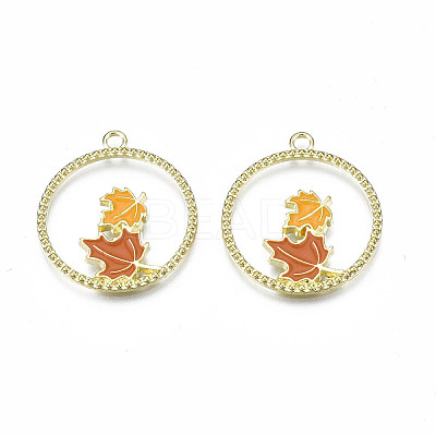 Autumn Theme Alloy Enamel Pendants LS-X-ENAM-S115-195-1