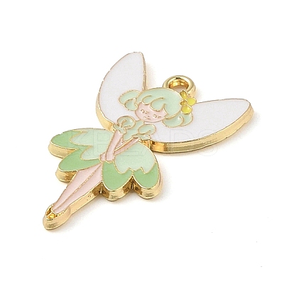 Golden Plated Alloy Eanaml Pendants LS-PALLOY-S184-04G-D-1