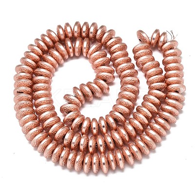 Electroplate Non-magnetic Synthetic Hematite Beads Strands G-S372-001-02RG-1