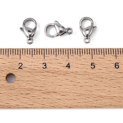 Tarnish Resistant 304 Stainless Steel Lobster Claw Clasps LS-X-STAS-M262-01-12mm-1