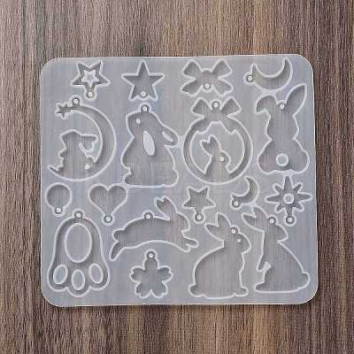 Rabbit Earrings Pendants DIY Silicone Mold X1-DIY-Q033-08B-1