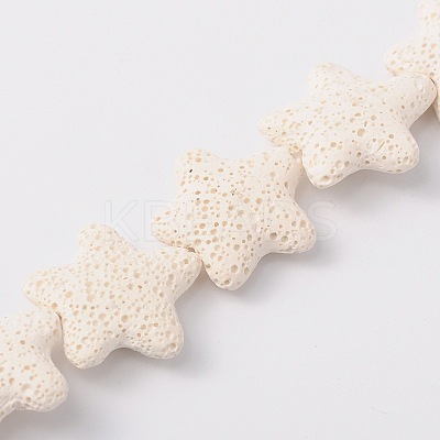 Natural Lava Rock Beads Strands G915-1-1