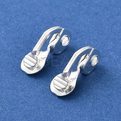 Brass Clip-on Earring Findings KK-F907-09S-1