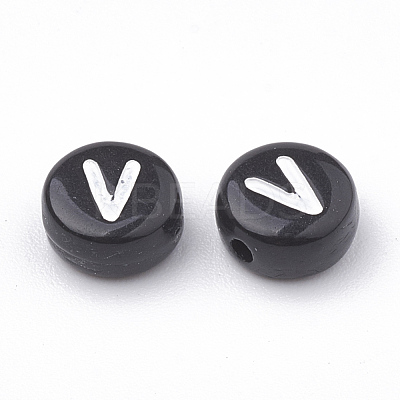 Opaque Acrylic Beads SACR-N002-02V-1