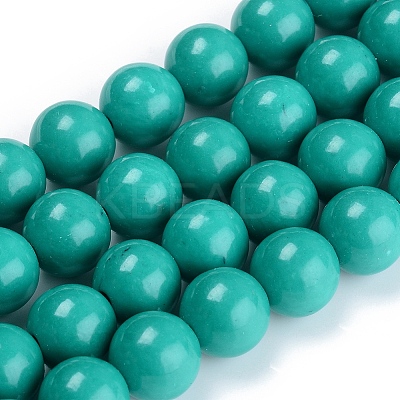 Dyed Natural Mashan Jade Beads Strands X-DJDA-E266-6mm-01-1