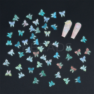 240Pcs 12 Colors  Luminous Resin Cabochons MRMJ-HY0001-24-1
